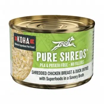 Koha Pure Shreds系列 - 低脂雞胸肉絲配鴨肉絲156g[主食][犬用]