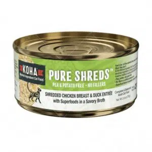 Koha Pure Shreds系列 – 低脂雞胸肉絲配鴨肉絲79g[主食][貓用]