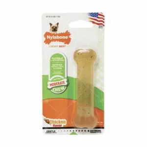 Nylabone Flexi Chew- 雞味骨形潔牙玩具 [NCF201P][犬用]