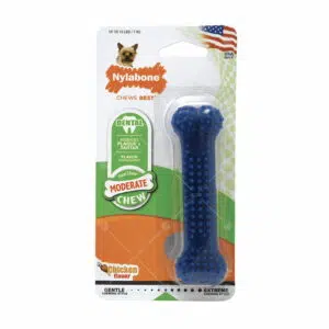 Nylabone Flexi Chew- 雞味骨形軟粒潔牙玩具 S [NX933P][犬用]
