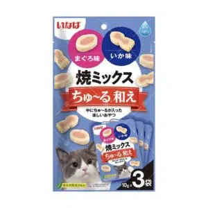 Inaba 雜錦燒 -吞拿魚、鯛魚、 魷魚貓點心 30g[TSC-181]