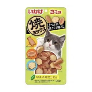 Inaba 小魚燒 -木魚、帶子、 鰹魚湯貓點心25g[QSC-123]