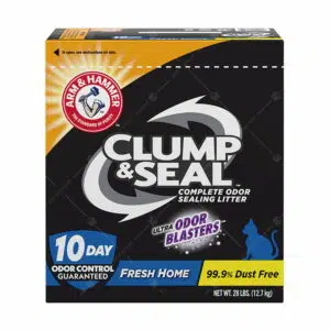 Arm & Hammer – Clump & Seal 清新家居配方貓砂28lb [Fresh Home-藍]