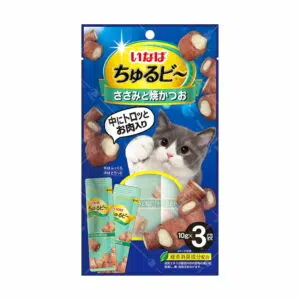Inaba -流心粒粒貓零食 10g x 3袋 [雞柳．燒鰹魚][QSC-267]