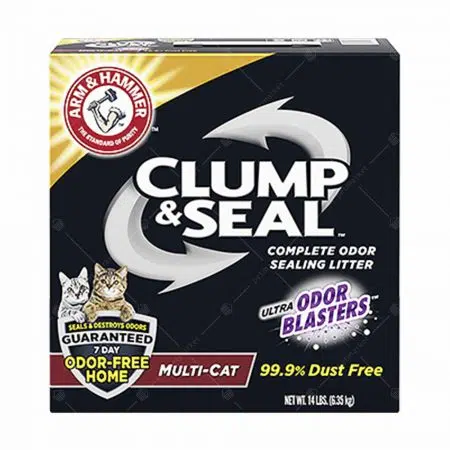 Arm & Hammer - Clump & Seal 特強凝結力除味配方貓砂28lb [Multi-Cat-棗紅]