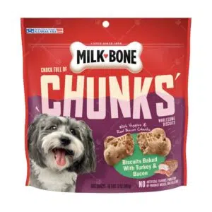 Milk Bone Chunks -烘焙骨頭餅乾12oz [火雞煙肉]