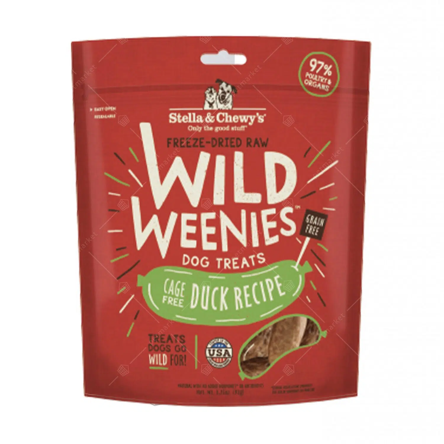 Stella & Chewy's Wild Weenies-凍乾香腸小食 3.25oz[放養鴨肉]