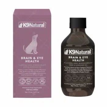 K9 Natural -亞麻仁配藍尖尾無鬚鱈魚保健拌食油175ml [腦部眼睛健康][紫]