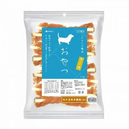 NASAMI ナサミー-風乾小食1kg[犬用][小白牛皮串雞肉-短條潔牙良品]