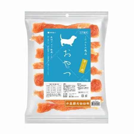 NASAMI ナサミー-風乾小食1kg[犬用][水晶雞肉扭扭條-軟粗身]