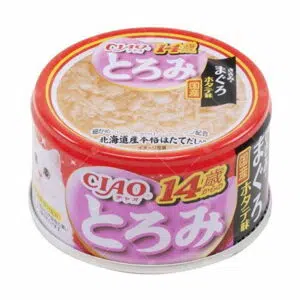 CIAO -14歲老貓濃湯罐頭 80g [雞柳.吞拿魚.扇貝][A-54]