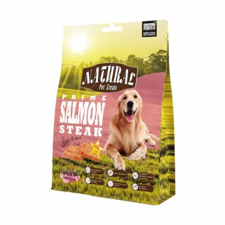 Nunavuto Natural Pet Treats -烘焙肉扒 100g [三文魚][犬用]