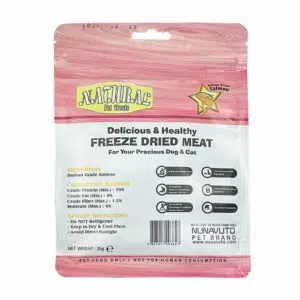 Nunavuto Natural Pet Treats -脫水三文魚35g [貓犬用]