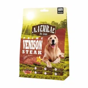 Nunavuto Natural Pet Treats -烘焙肉扒 100g [鹿肉][犬用]