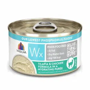 Weruva Wx 低磷系列 -腎臟護理貓罐頭 85g [羅非魚．雞肉慕絲][綠]