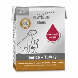 Platinum 白金 - 原汁慢煮鮮肉盒裝濕糧 375g [伊比利黑毛豬．火雞][成犬]