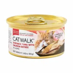 CatWalk - 吞拿魚配三文魚貓罐頭 80g