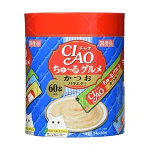 CIAO - 鰹魚綜合貓醬派對桶 [3味14g x 60本][SC-221]
