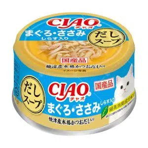 CIAO - 燒津產高湯貓罐頭 75g [吞拿魚．雞肉．白飯魚][A-234]