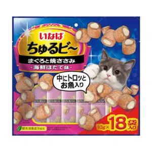 Inaba - 流心粒粒貓零食 [10g x 18入][吞拿魚．烤雞柳．扇貝][QSC-287]