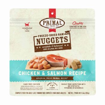 Primal Nuggets – 脫水凍乾磚貓糧 14oz [雞肉三文魚配方]