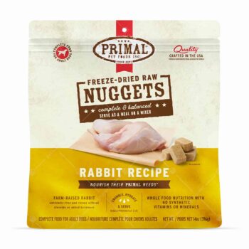 Primal Nuggets - 脫水凍乾肉餅狗糧 14oz [兔肉配方]