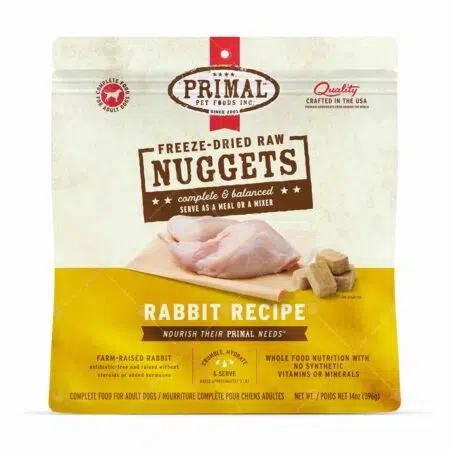 Primal Nuggets - 脫水凍乾肉餅狗糧 14oz [兔肉配方]