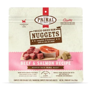 Primal Nuggets – 脫水凍乾磚貓糧 14oz [牛肉三文魚配方]