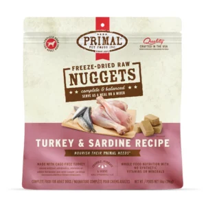 Primal Nuggets - 脫水凍乾肉餅狗糧 [火雞沙甸魚配方]