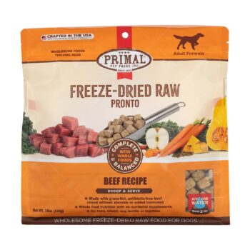 Primal Pronto - 脫水凍乾肉粒狗糧 16oz [牛肉配方]