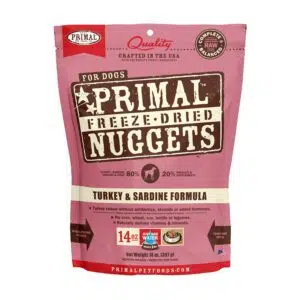 Primal Nuggets - 脫水凍乾肉餅狗糧 14oz [火雞沙甸魚配方]