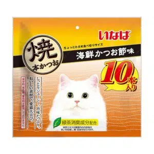 Inaba - 燒鰹魚貓零食 10本 [海鮮木魚片味][QSC-37]