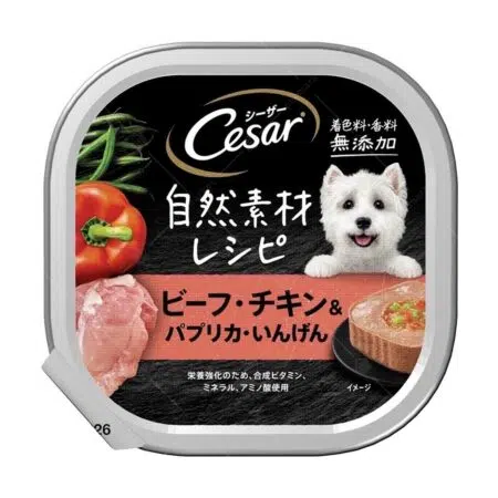 西莎 自然素材系列 - 牧場牛肉配紅甜椒青豆狗餐盒 85g