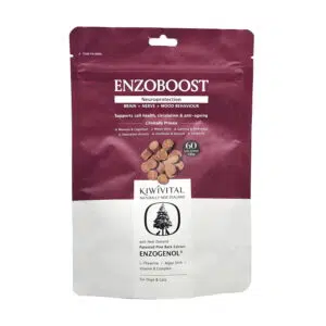 Kiwivital Enzoboost - 松樹醇腦神經防禦退化營養補充粒 60粒 [貓犬用]