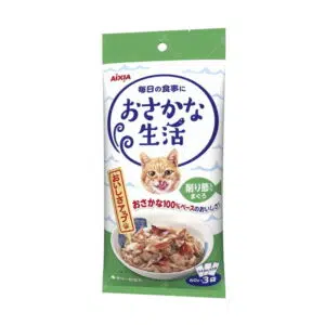 Aixia 愛喜雅 魚生活系列 – 吞拿魚配鰹魚貓餐包 [60g x 3包裝][OS-4]