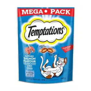 Temptations Mega Pack - 三文魚配方夾心酥貓小食 160g [增量裝]