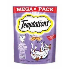 Temptations Mega Pack - 香濃牛奶配方夾心酥貓小食 160g [增量裝]