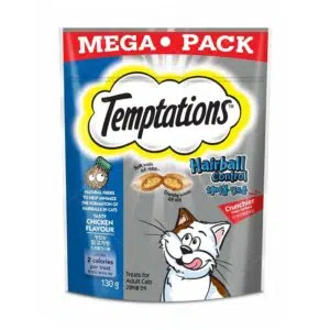 Temptations Mega Pack - 控制毛球配方夾心酥貓小食 130g [增量裝]