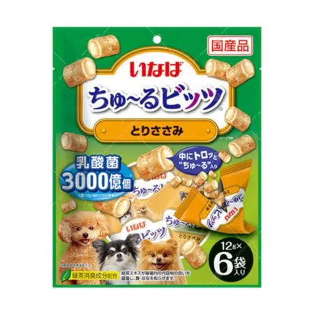 Inaba - 流心粒粒狗零食 [雞肉・乳酸菌] [12g x 6入] [DC-321]
