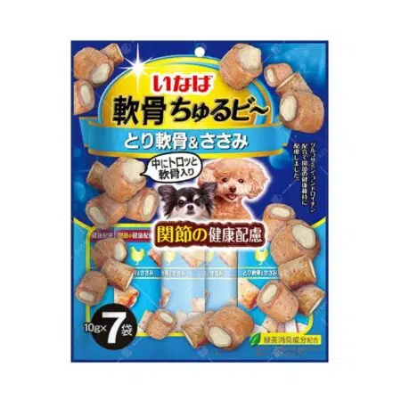 Inaba - 流心粒粒狗零食 [雞軟骨・雞肉] [關節健康配方] [10g x 7入] [QDS-116]