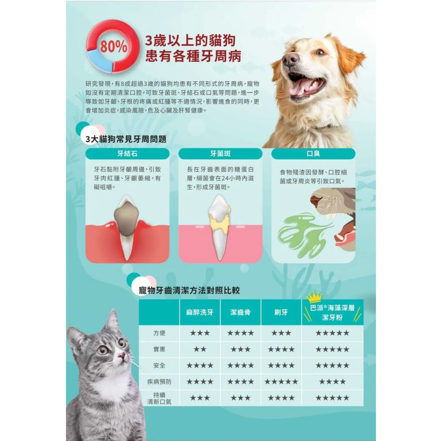 Papai - 天然海藻深層潔牙粉 60g [三文魚味][貓用] - Image 3