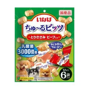 Inaba - 流心粒粒狗零食 [雞肉．牛肉．乳酸菌] [12g x 6入] [DC-322]
