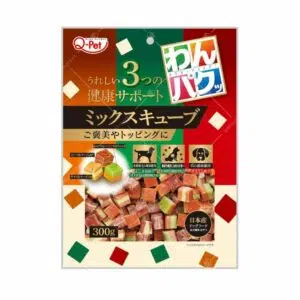 九洲 - WanPaku 雜錦方塊小肉粒 (雞肉芝士 / 牛肉芝士 / 卷心菜・紅蘿蔔・南瓜) 300g [犬用]