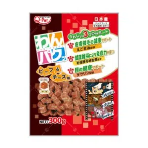 九洲 - WanPaku 牛肉芝士方塊小肉粒 300g [犬用]