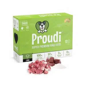 Proudi - 急凍生肉餅狗糧 200g x12片 [Single Protein Lamb - 羊肉]