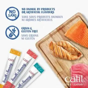 Catit - Smooth & Savoury 肉泥小食 [15g x 4本] [雞肉、佐柴魚片] [44402] - Image 2