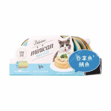 韓國 Cat Pure - Minican 無穀物迷你慕斯罐 [吞拿魚、鯖魚] [貓用] 180g (30g x 6P)