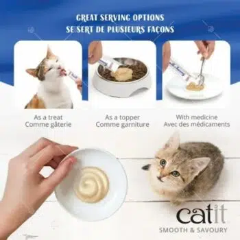 Catit - Smooth & Savoury 肉泥小食 [15g x 4本] [雞肉、佐柴魚片] [44402] - Image 3