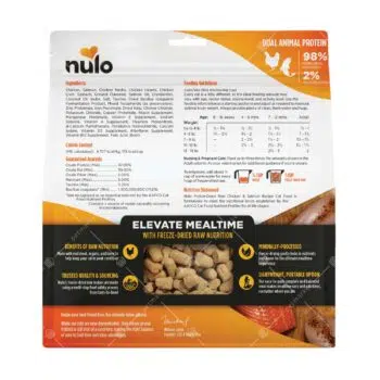 NULO - Chicken & Salmon 凍乾脫水配方糧[雞肉、三文魚][貓] 16oz - 圖片 2