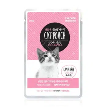 韓國 Cat Pure - Cat Pouch 無穀物營養濕包 [吞拿魚、雞肉][全貓] 80g